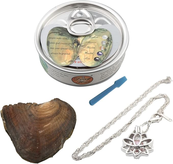 Natural Oyster Wish Pearl Pendant Set