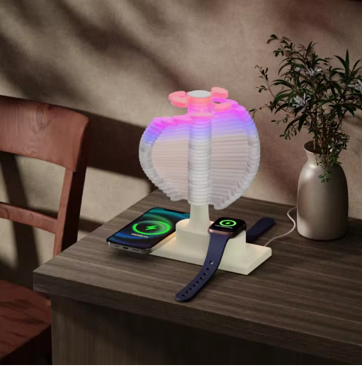 SpiralGlow RGB Charging Lamp