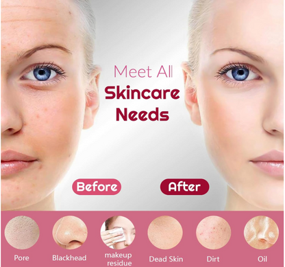 VibraGlow Red Blue Skin Cleanser Brush