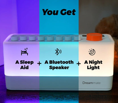 Deep Sleep Sound 4-in-1: White Noise, Lamp, Bluetooth, & Nature Sounds