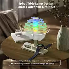 SpiralGlow RGB Charging Lamp