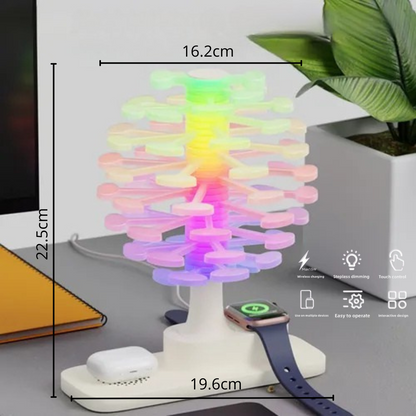 SpiralGlow RGB Charging Lamp
